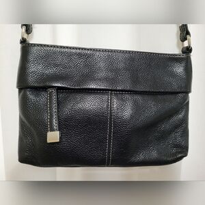 Clark's Black Leather Crossbody - EUC